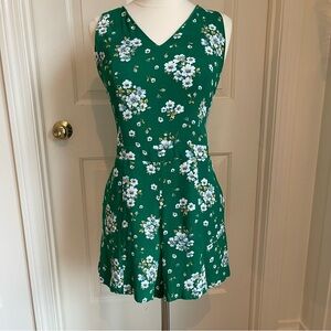 Green Floral Romper Loft